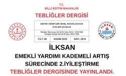 İLKSAN Emekli Yardımı Kademeli Artış Sürecinde 2. İyileştirme Tebliğler Dergisinde Yayınlandı