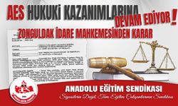 AES Hukuki Kazanımlarına Devam Ediyor; Zonguldak İdare Mahkemesinden Karar