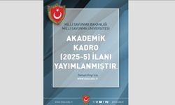 Milli Savunma Üniversitesi Akademik kadro (2025-5) ilanı yayımlanmıştır