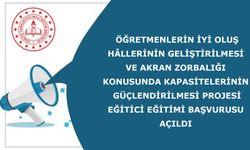 Eğitici Eğitimi başvuruları başladı