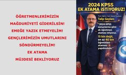 Öğretmenlerimizin mağduriyeti giderilsin! Emeğe yazık etmeyelim!