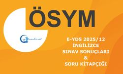 e-YDS 2025/12 İngilizce Sınav Sonuçları ve Soru kitapçığı Açıklandı