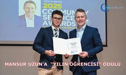 Mansur Uzun “Yılın Öğrencisi” ödülüne layık görüldü