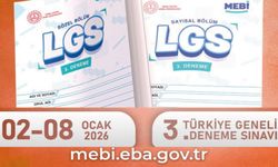 3. çevrim içi denememiz 02-08 Ocak'ta MEBi'de seni bekliyor