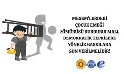 MESEM’lerdeki Çocuk Emeği Sömürüsü Durdurulmalı