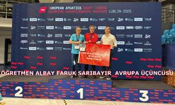 Öğretmen Albay Faruk Sarıbayır  Avrupa üçüncüsü