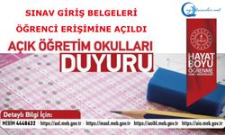 Sınav Giriş Belgeleri Öğrenci Erişimine Açıldı