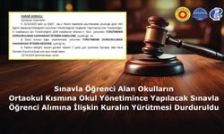 Sınavla Öğrenci Alımına İlişkin Kuralın Yürütmesi Durduruldu