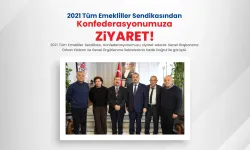 2021 Tüm Emekliler Sendikasından Konfederasyonumuza ziyaret