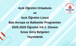 Sınava Giriş Belgeleri Yayımlandı