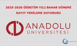 2025-2026 Öğretim Yılı Bahar Dönemi Kayıt Yenileme Duyurusu