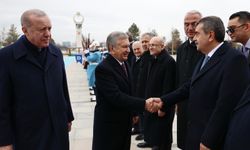 Cumhurbaşkanlığı Külliyesi'nde gerçekleşen karşılama törenine iştirak ettik