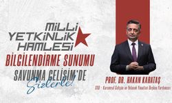 Hakan Karataş’ın bilgilendirme sunumu Savunma Gelişim’de sizleri bekliyor