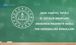 2026 Yarıyıl Tatili İl İçi İlçe Grupları Arasında Mazerete Bağlı Yer Değişikliği Sonuçları