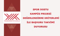 Spor Dostu Kampüs Projesi Değerlendirme Kriterleri ile Başvuru Takvimi Duyurusu