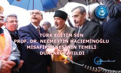 Türk Eğitim Sen Prof. Dr. Necmettin Hacıeminoğlu Misafirhanesinin Temeli Dualarla Atıldı