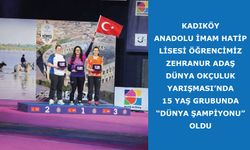 Zehranur Adaş Dünya Okçuluk Yarışması’nda, 15 yaş grubunda “Dünya Şampiyonu” oldu