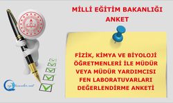 Fizik, Kimya ve Biyoloji Öğretmenleri ile Okul İdarecileri Fen Laboratuvarları Değerlendirme Anketi