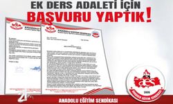 AES: Ek Ders Adaleti İçin Başvuru Yaptık!