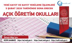 2. Dönem Yeni Kayıt Ve Kayıt Yenileme İşlemleri 5 Şubat 2026 Tarihinde Sona Erecek