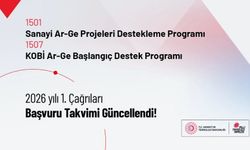Sanayi Ar-Ge Destek Programı ve KOBİ Ar-Ge Başlangıç Destek Programı Başvuru Takvimi Güncellendi