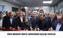 Rize Memur-Sen İl Binasının Açılışı Yapıldı