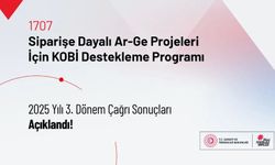 1707 Sipariş Ar-Ge 2025 Yılı 3. Dönem Çağrı Sonuçları Açıklandı