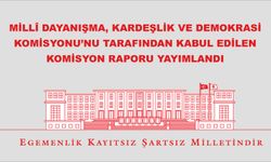 Millî Dayanışma, Kardeşlik Ve Demokrasi Komisyonu’nu Tarafından Kabul Edilen Komisyon Raporu Yayımlandı