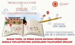 "23 Nisan Çocuk Bayramı Düzenleme Kurulu"nun toplantısında, çocukların fikirleri dinlendi.