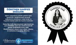 Fatma Nur Çelik öğretmenimizi uğurlamak için yarın İstanbul’da bir gün iş bırakıyoruz