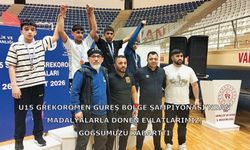 U15 Grekoromen Güreş Bölge Şampiyonası’ndan madalyalarla dönen evlatlarımız, göğsümüzü kabarttı
