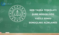 Şube müdürlüğü Yazılı Sınavı sonuçları açıklandı