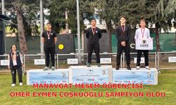 Manavgat MESEM Öğrencisi Ömer Eymen ÇOŞKUOĞLU Şampiyon Oldu