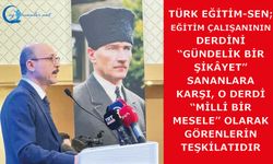Eğitim meselesi, gelecek meselesidir, devletin beka meselesidir