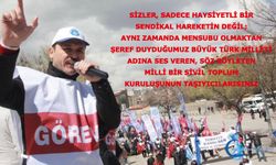 Türk Eğitim Sen Olarak; Bir Olacağız, İri Olacağız, Diri Olacağız! Tek Bir Yumruk Olacağız!