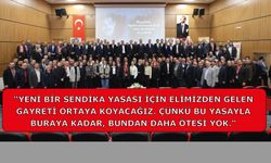 Yeni bir sendika yasası için elimizden gelen gayreti ortaya koyacağız
