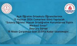 Merkezî Sınav Başvurusu 15 Nisan Çarşamba Günü Saat 23.59'a Kadar Uzatılmıştır