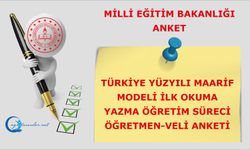 Türkiye Yüzyılı Maarif Modeli İlk Okuma Yazma Öğretim Süreci Öğretmen-Veli Anketi