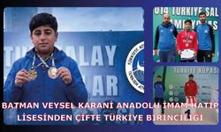 Batman Veysel Karani Anadolu İmam Hatip Lisesinden Çifte Türkiye Birinciliği