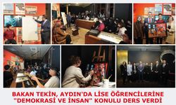 Bakan Tekin, Aydın'da Lise Öğrencilerine "Demokrasi Ve İnsan" Konulu Ders Verdi