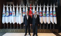 Filistin Büyükelçisi Memur-Sen’i Ziyaret Etti