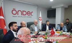 Filistin’e Destek Platformu’nun aylık toplantısı gerçekleştirildi