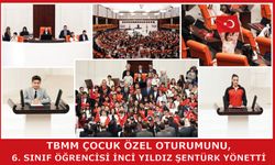 TBMM Çocuk Özel Oturumunu, 6. Sınıf Öğrencisi İnci Yıldız Şentürk Yönetti
