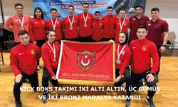 Milli Savunma Üniversitesi Kick Boks Takımı iki altı altın, üç gümüş ve iki bronz madalya kazandı