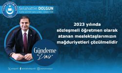 2023 yılında sözleşmeli öğretmen olarak atanan meslektaşlarımızın mağduriyetleri çözülmelidir