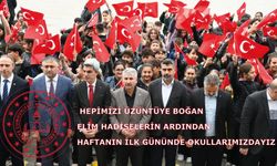 Hepimizi üzüntüye boğan elim hadiselerin ardından haftanın ilk gününde okullarımızdayız