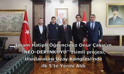 Onur Çakır'ın "NEO-DERİNKUYU" İsimli projesi, Uluslararası Uzay Kongresi'nde ilk 5'te Yerini Aldı