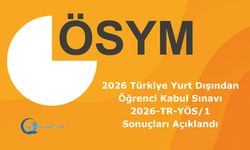 2026 Türkiye Yurt Dışından Öğrenci Kabul Sınavı (2026-TR-YÖS/1) Sonuçları Açıkland