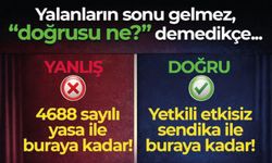 4688 sayılı yasa ile değil, yetkili etkisiz sendika ile buraya kadar