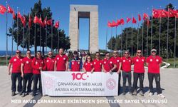 MEB AKUB Çanakkale Ekibinden Şehitlere Saygı Yürüyüşü